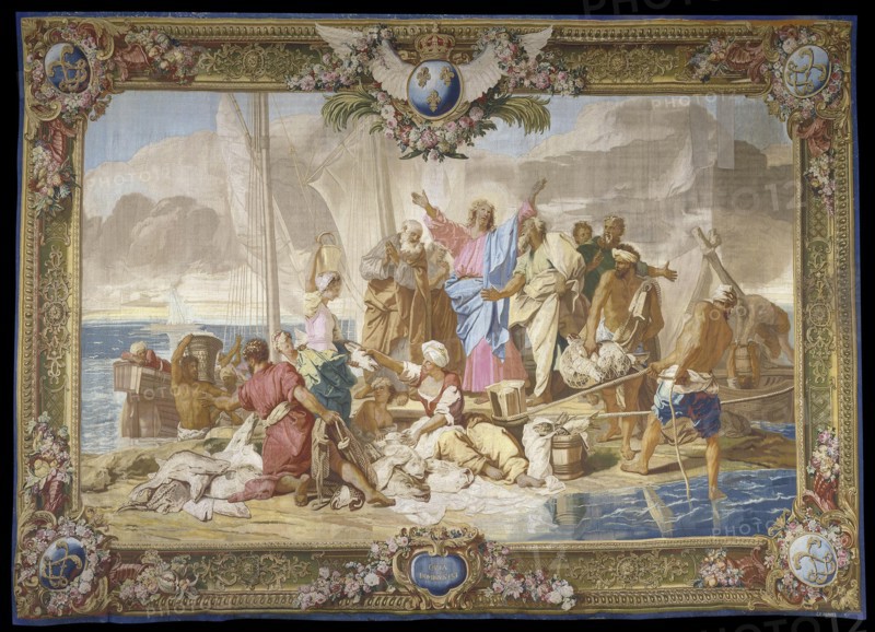 Tapestry: The Miraculous Draught of Fishes (Manufacture Royale des Gobelins), Between 1717 and 1720.