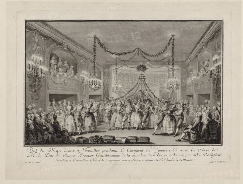 May Ball given at Versailles during the Carnival of 1763, c. 1763.