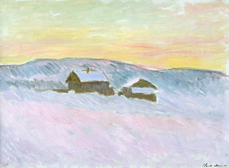 Norwegian Landscape. Blue Houses (Paysage de Norvège. Les maisons bleues), 1895.