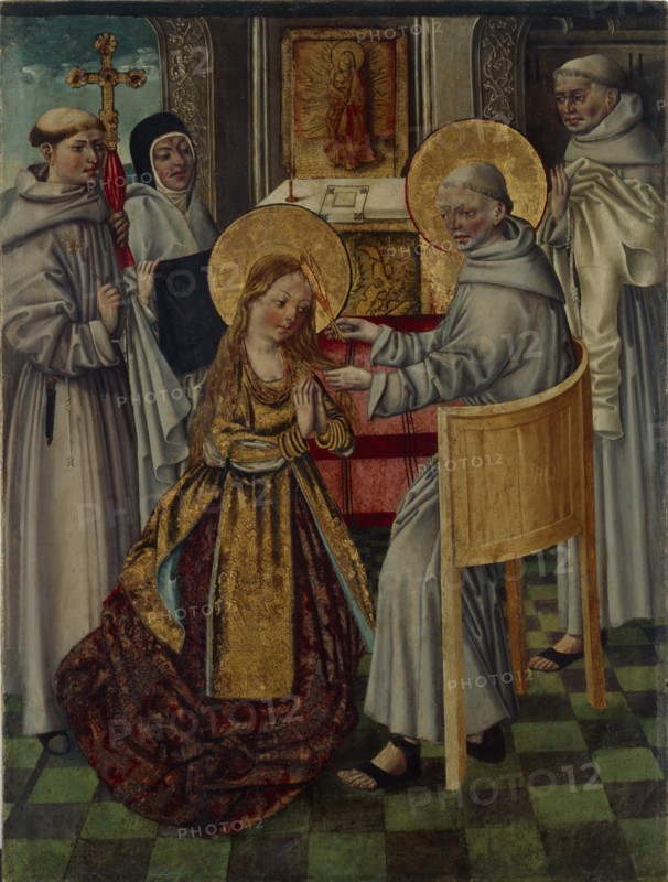 Saint Clare enters the cloister, c. 1500.