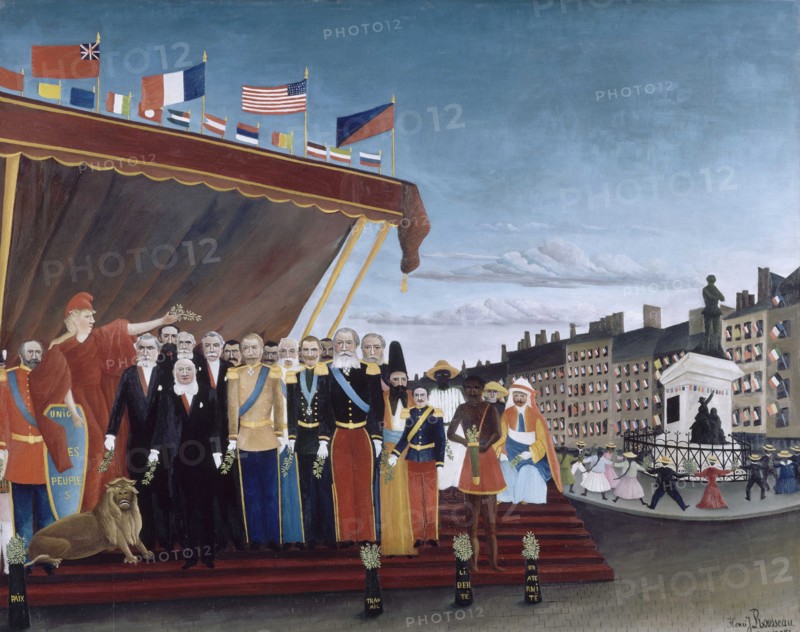 Representatives of Foreign Powers coming to Salute the Republic as a Sign of Peace, 1907.