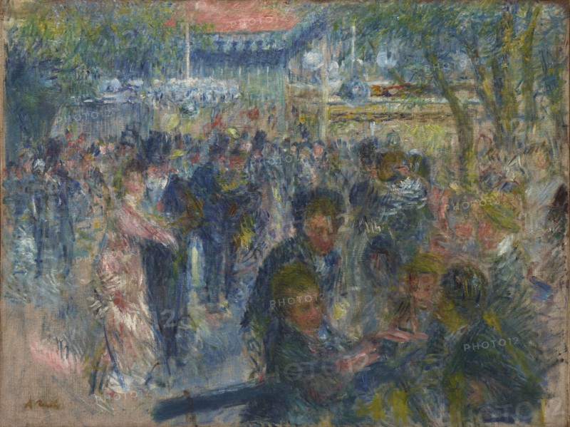 Le Moulin de la Galette (Study), 1875.