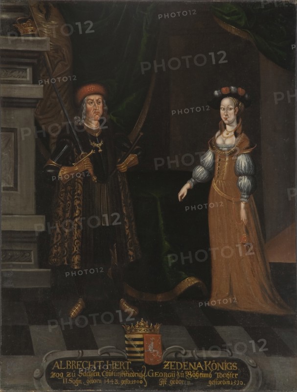 Albert III (1443-1500), Duke of Saxony and Sidonie of Podebrady (1449-1510).