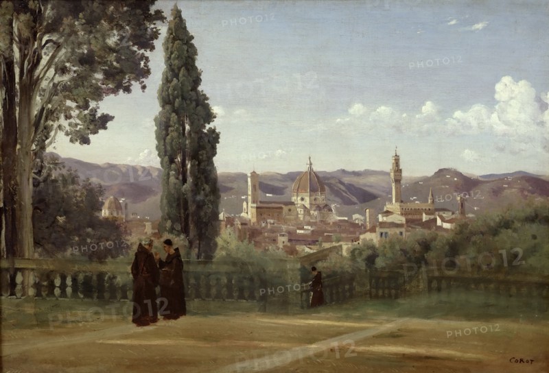 View of Florence from the Boboli Gardens, ca 1835-1840.
