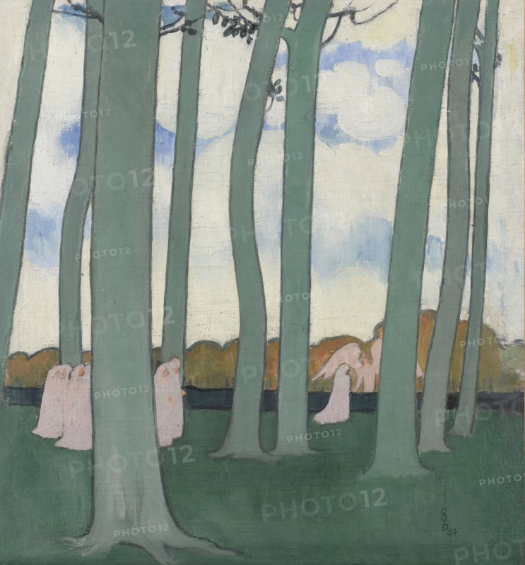 Landscape with Green Trees or Beech Trees in Kerduel, 1893.
