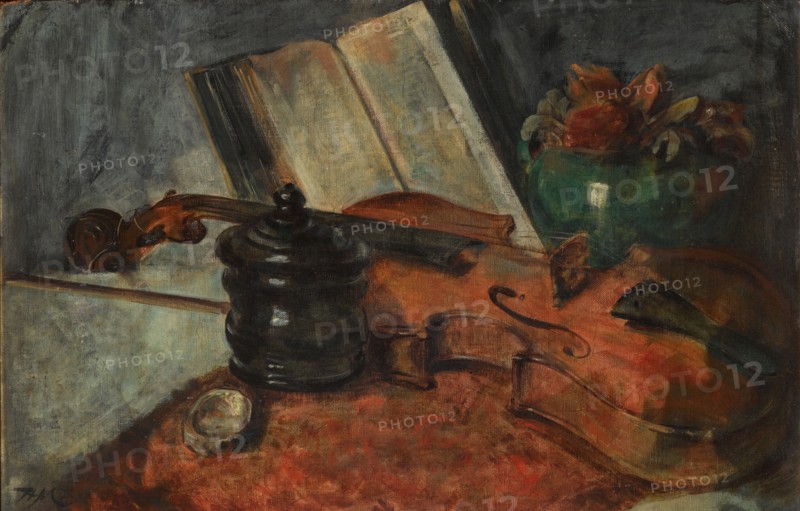 Still life with a violin, 1876.