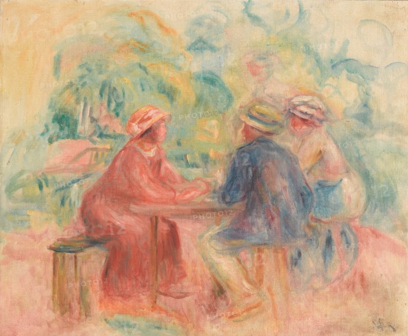 Réunion dans le jardin, Between 1911 and 1915.