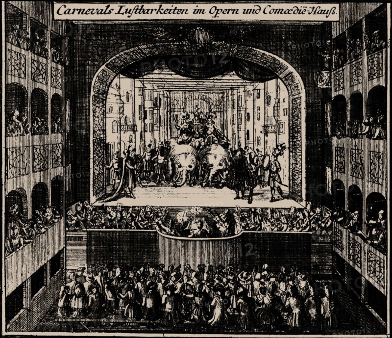 Margrave Theatre in Erlangen, 1721.