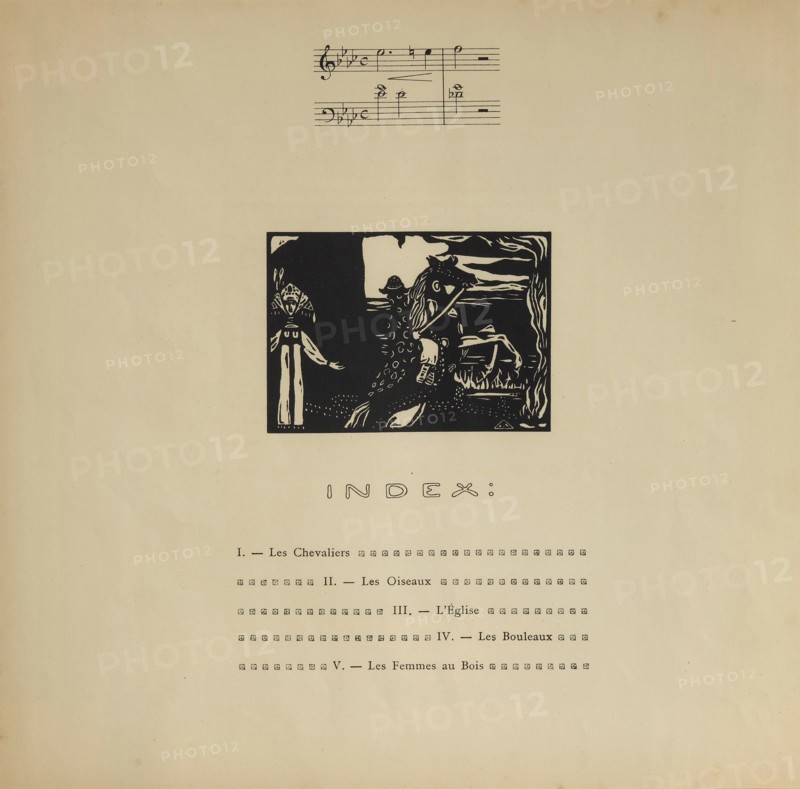 Title page (Flame) from Xylographies. Les Tendances Nouvelles, 1907.