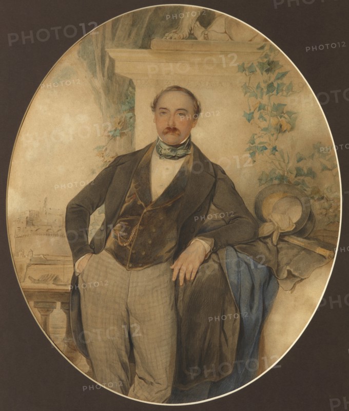 Portrait of Count Sergei Fyodorovich Golitsyn (1812-1849), 1847.