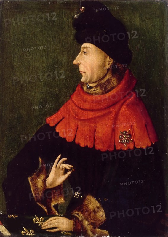 Portrait of John the Fearless, Duke of Burgundy (1371-1419), ca 1404.