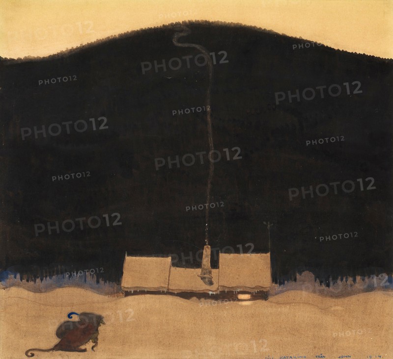 The cottage at the foot of the mountain, 1914.