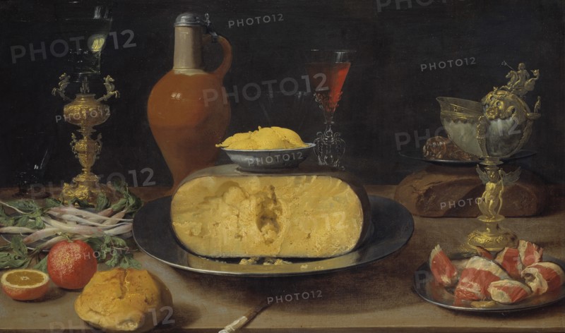 Breakfast Still Life with Cheese and Goblet.