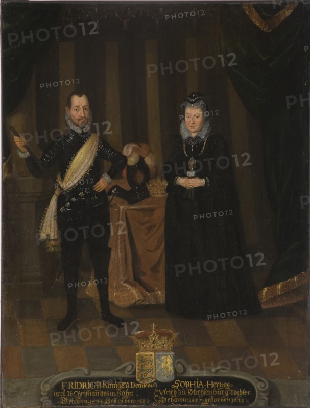 King Frederick II of Denmark (1534-1588) and Queen Sophie of Denmark (1557-1631).