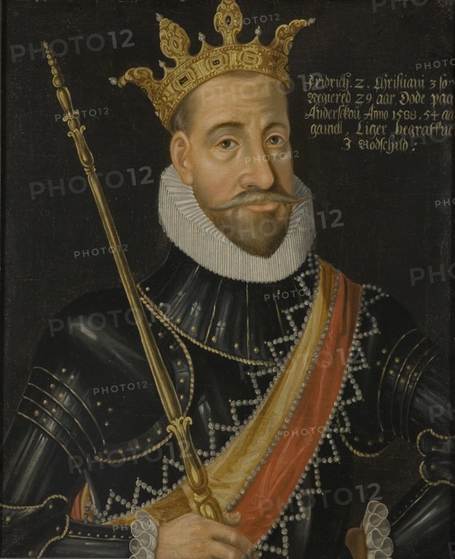 King Frederick II of Denmark (1534-1588).