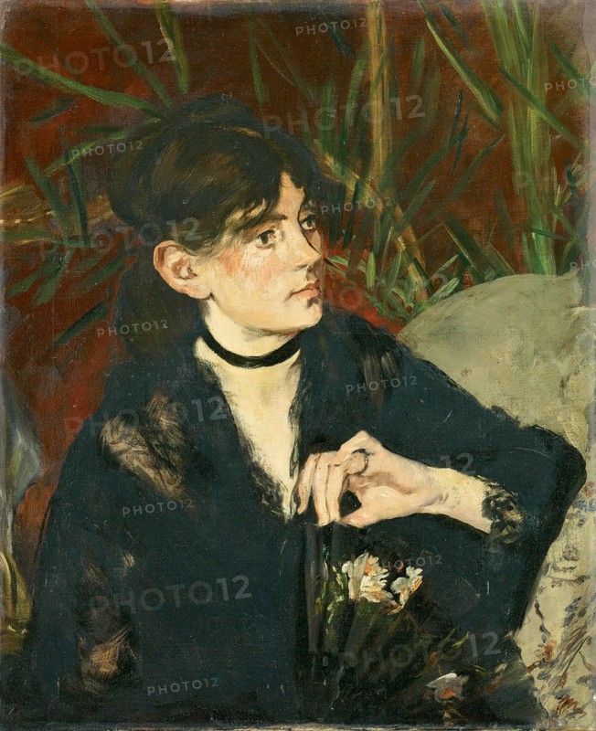 Berthe Morisot with a Fan, 1874.