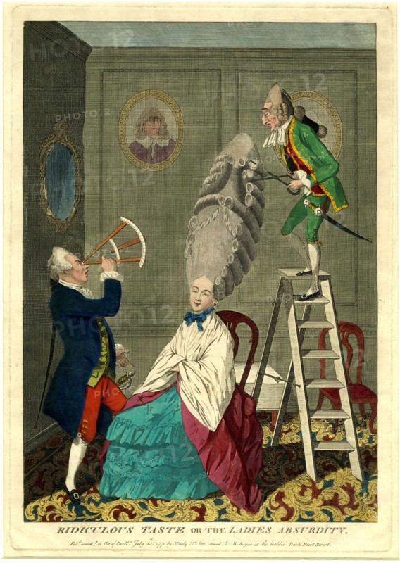 Ridiculous taste or the ladies absurdity, 1771.