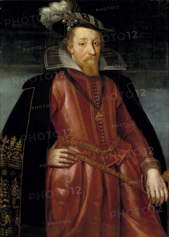 Portrait of King James I of England (1566-1625).