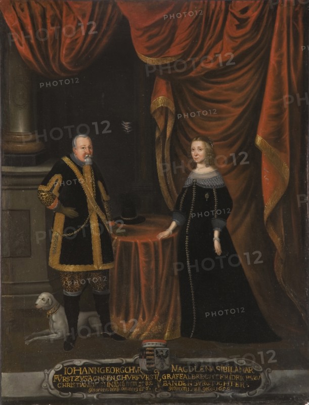 John George I (1585-1656), Elector of Saxony and Magdalene Sibylle of Prussia (1586-1659), Electress