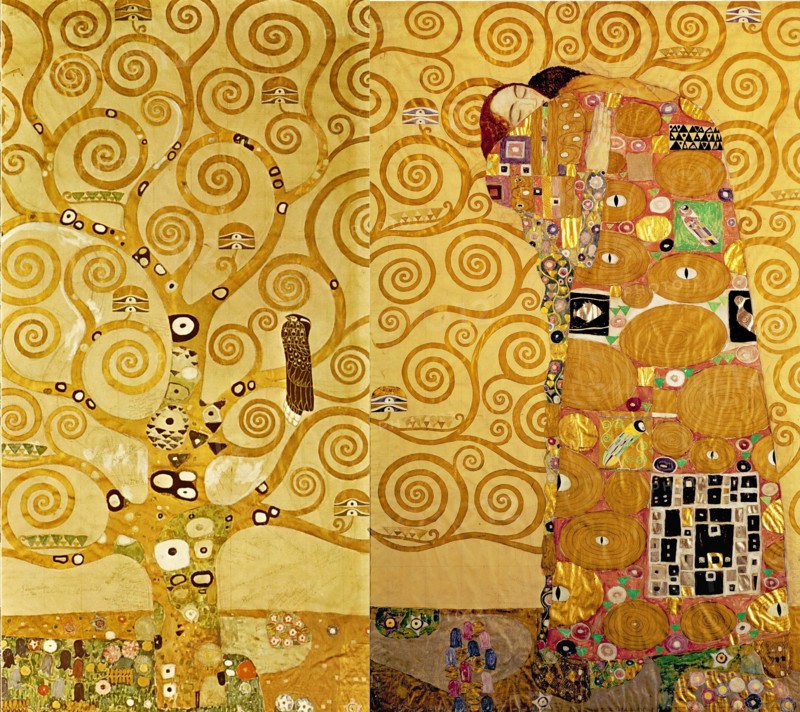 The Stoclet Frieze, Detail: Tree of Life, 1905-1909.