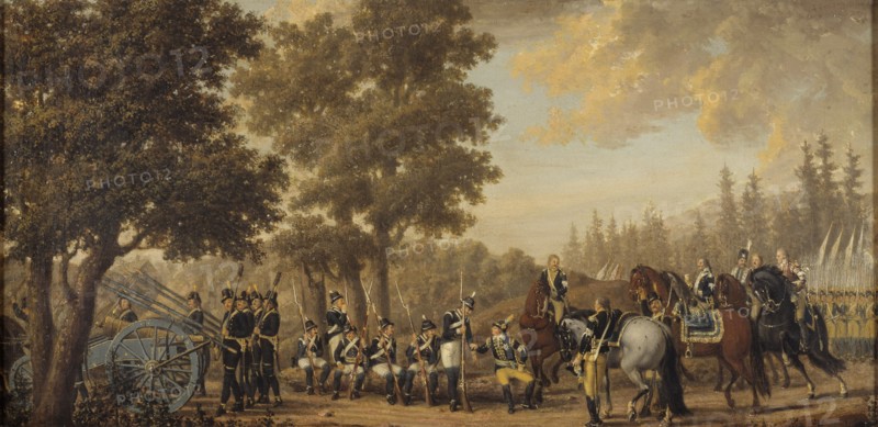 King Gustav III of Sweden in the Russo-Swedish War, 1789.