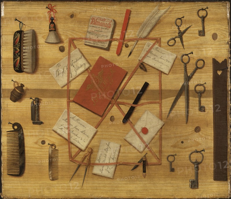 Letter Rack. Trompe-l'oeil, 1748.