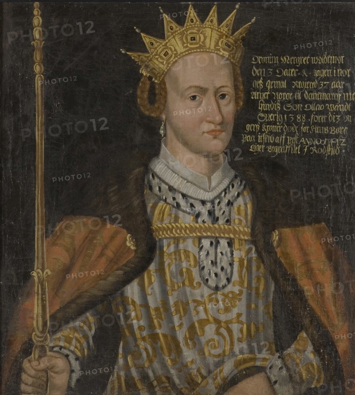 Portrait of Margaret I of Denmark (1353-1412).