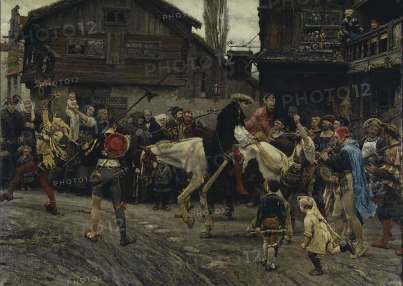 The Ignominious Entry of Peder Sunnanväder and Mäster Knut into Stockholm in 1526, 1879.