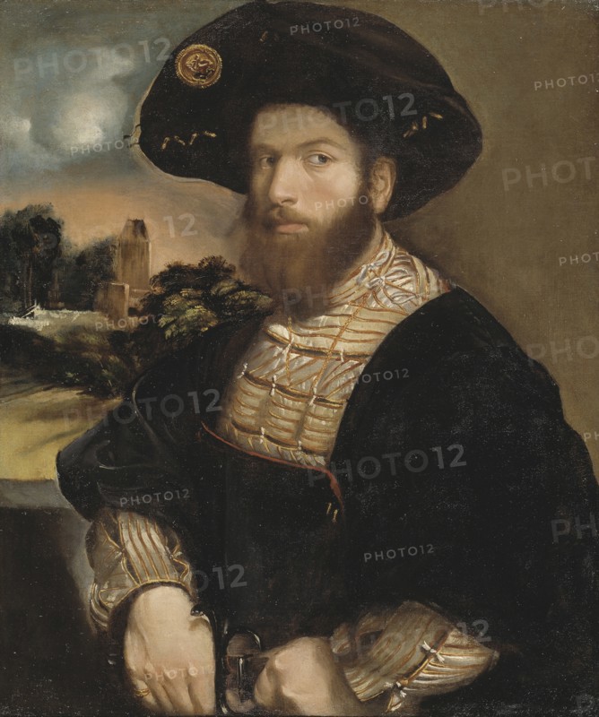 Portrait of a Man Wearing a Black Beret, ca 1530.