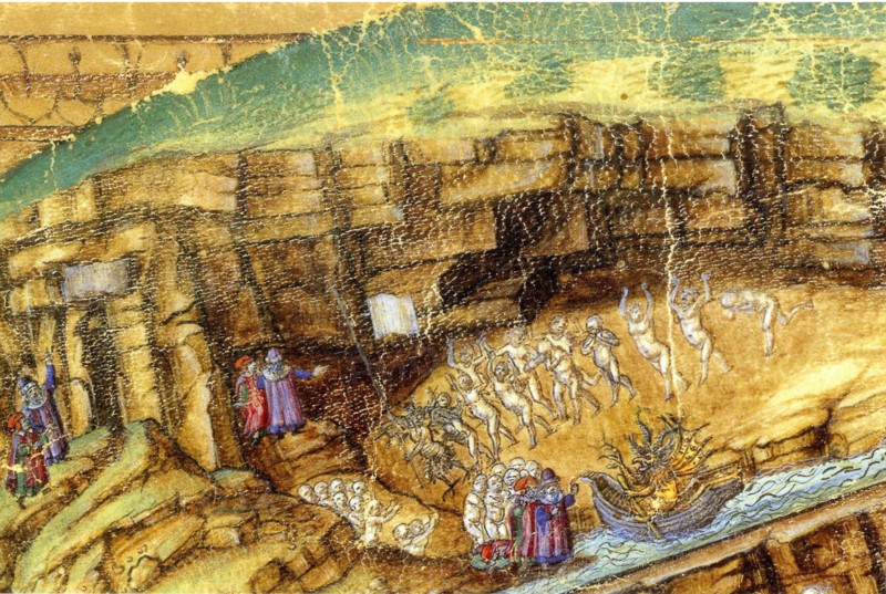 Inferno. (Abyss of Hell). Illustration to the Divine Comedy by Dante Alighieri (Detail), 1480-1490.