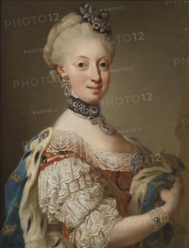 Portrait of Sophia Magdalena of Denmark (1746-1813), Queen of Sweden, 1768.