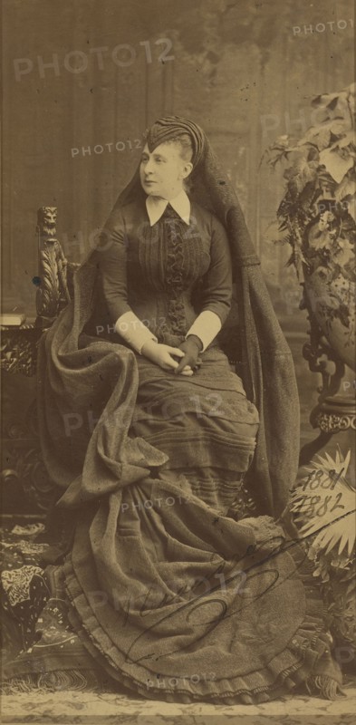 Portrait of Grand Duchess Alexandra Iosifovna of Saxe-Altenburg (1830-1911), 1881-1882.