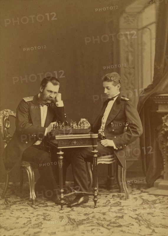 Grand Duke Konstantin Nikolaevich of Russia (1827-1892) and Grand Duke Constantine Constantinovich o