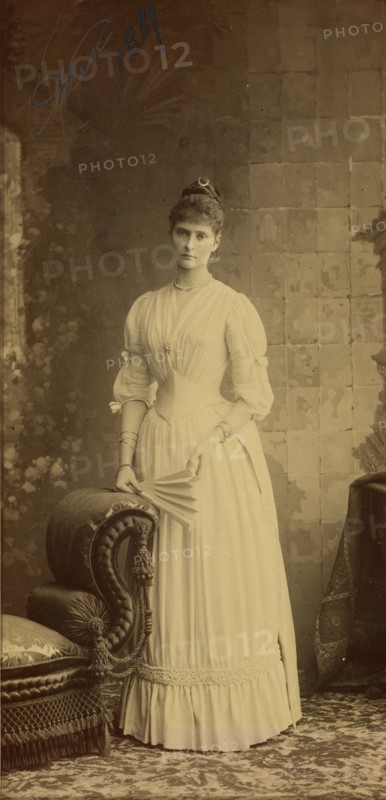 Portrait of Empress Alexandra Fyodorovna of Russia (1872-1918) as Grand Duchess, 1889.