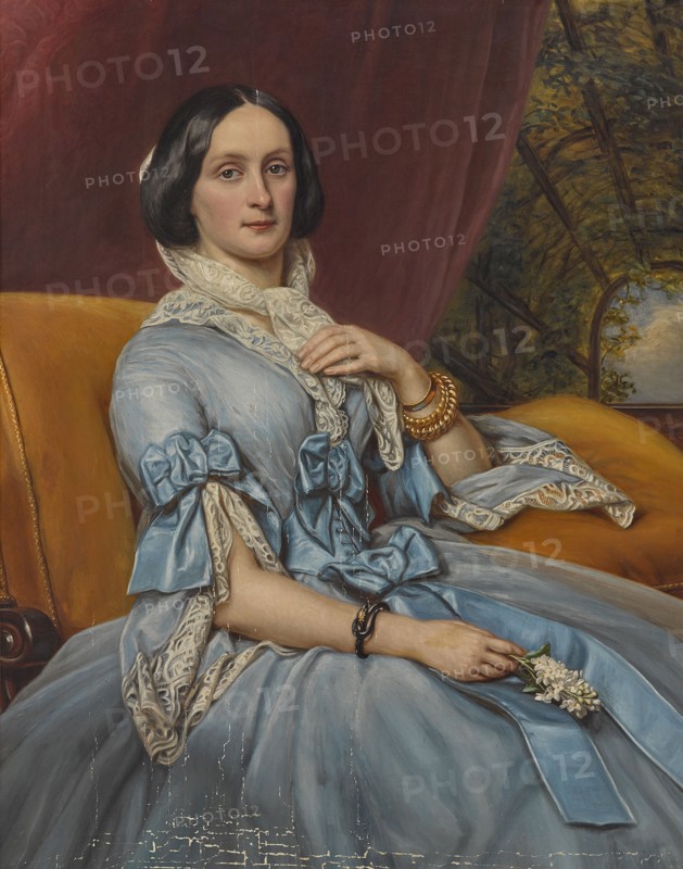 Caroline Freifrau von Gumppenberg-Pöttmes (1816-1889), née Freiin von Bayrstorff, 1856.