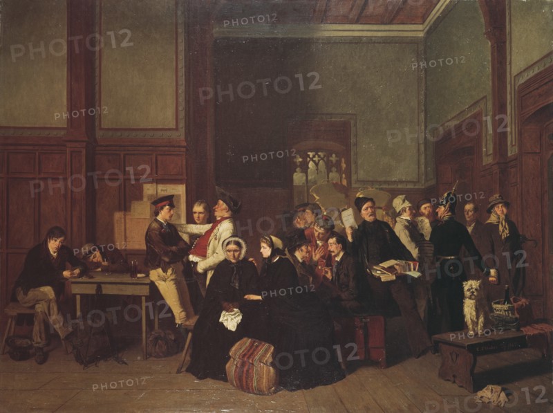 Third Class Waiting Room, 1865.