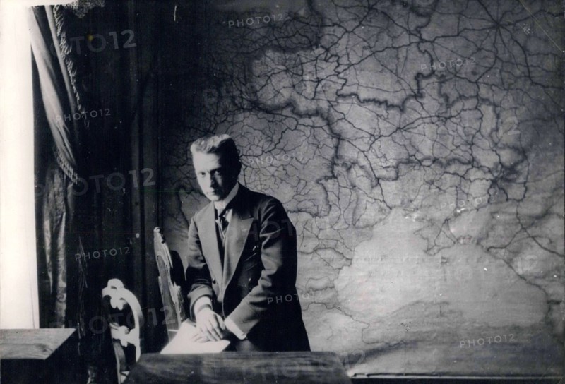 Prime Minister of the Russian Provisional Government Alexander Kerensky in his bureau in the Winter