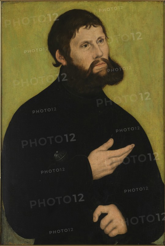 Portrait of Luther (1483-1546) as Junker Jörg, ca 1521.