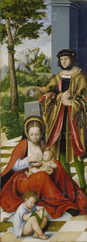 The Altarpiece of the Holy Kinship (left wing), 1509.