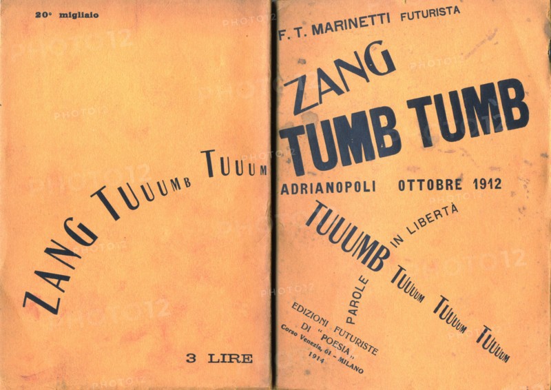 Cover of Zang Tumb Tumb, 1914.