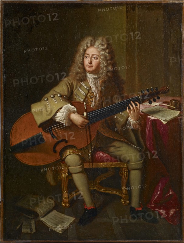 Portrait of the composer Marin Marais (1656-1728), 1704.