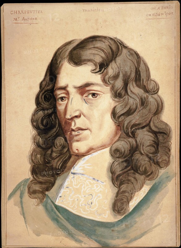 Portrait of the composer Marc-Antoine Charpentier (1634-1704).