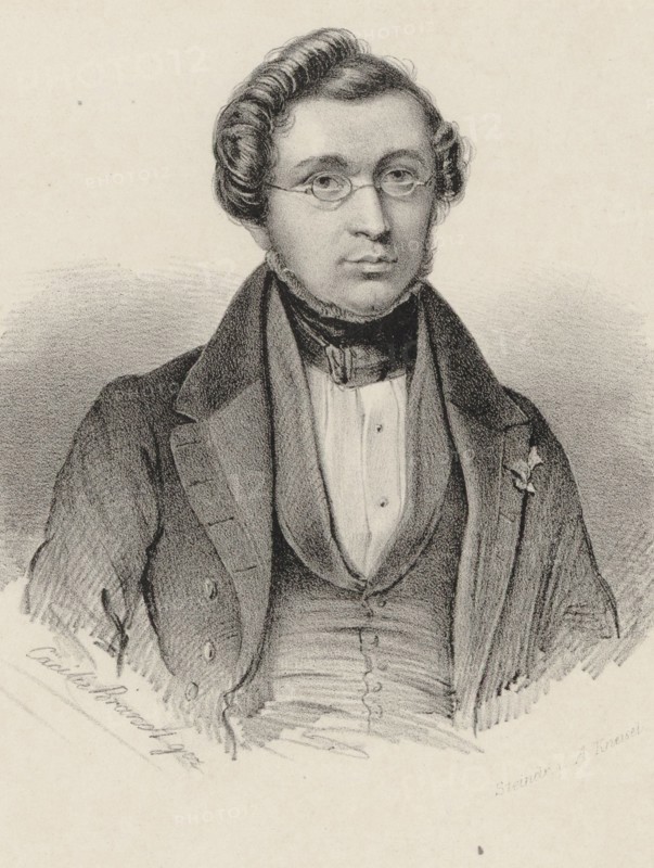 Portrait of the composer Adolphe Adam (1803-1856).