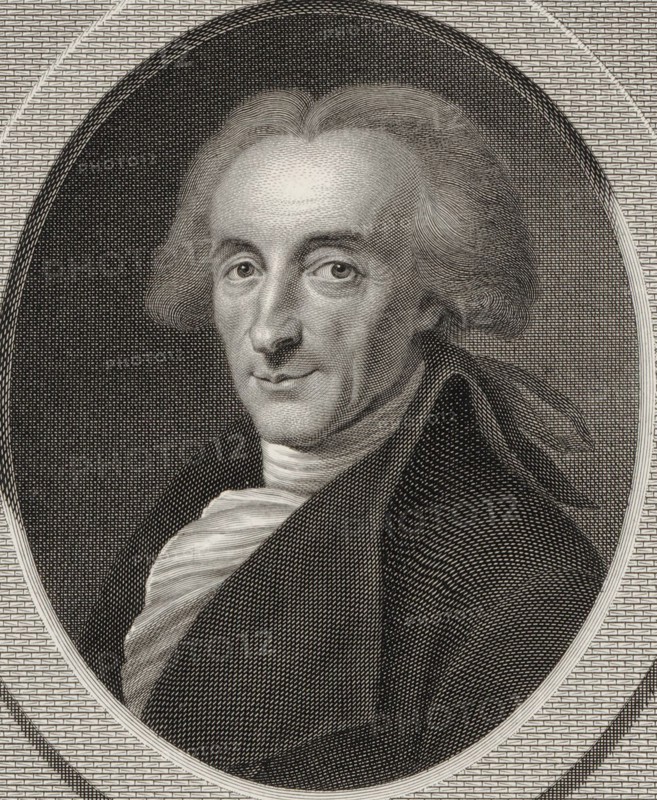 Portrait of the composer Johann André (1741-1799).