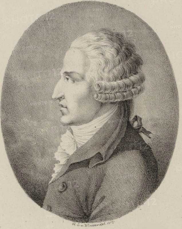 Portrait of the composer Pasquale Anfossi (1727-1797), 1817.