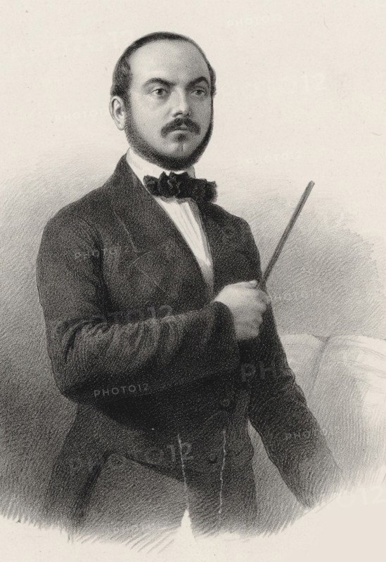 Portrait of the composer Jean-Baptiste Arban (1825-1889).