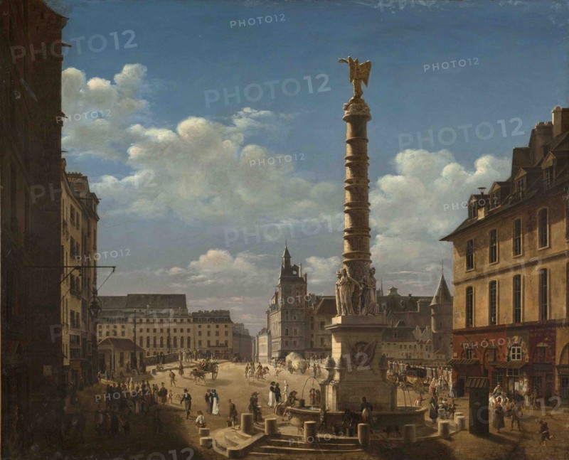 La Fontaine du Palmier on the Place du Châtelet, 1810.
