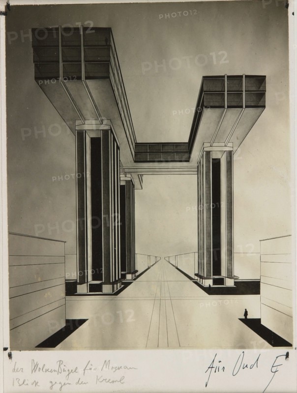 Skyscraper (Cloud Iron) on Strastnoy Boulevard in Moscow, 1925.