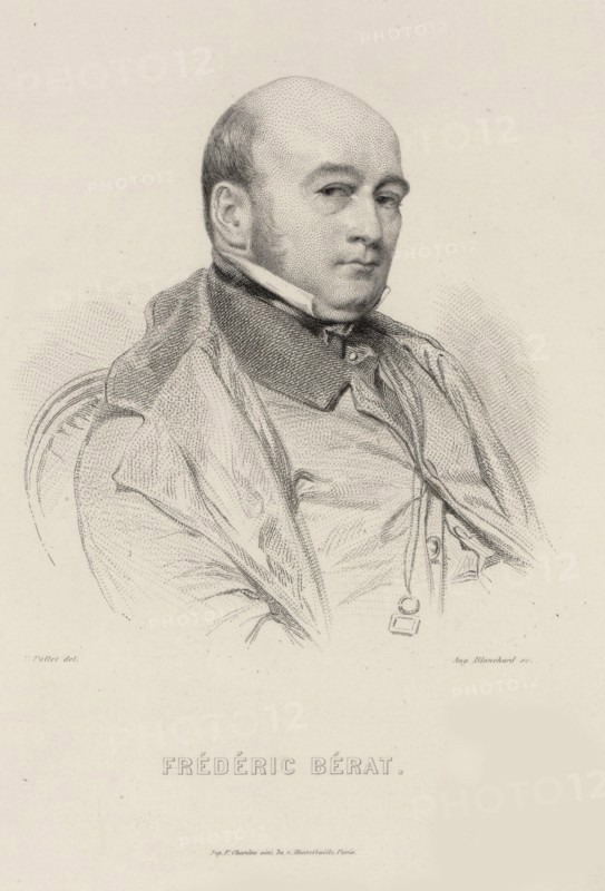 Portrait of the composer Frédéric Bérat (1801-1855).