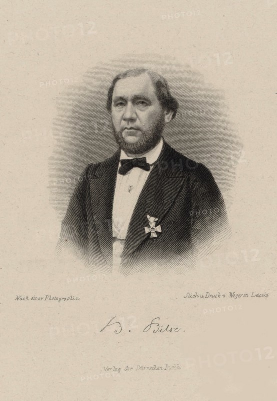 Portrait of the composer Benjamin Bilse (1816-1902), 1870.